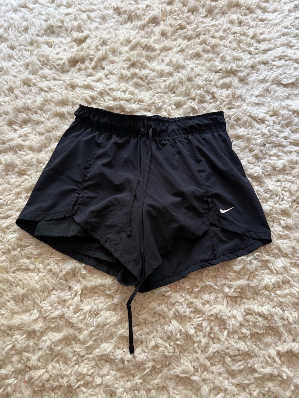 Nike Women's Black Running Shorts with Drawstring